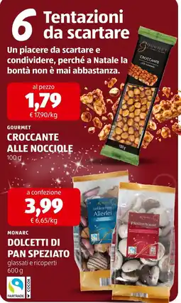 ALDI Gourmet croccante alle nocciole offerta