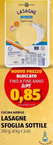 ALDI Cucina Nobile Lasagne Sfoglia Sottile offerta