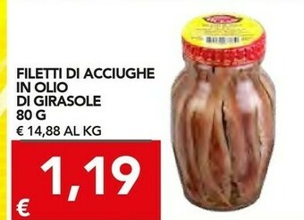 TuoDi Filetti di acciughe in olio di girasole offerta