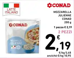 Spazio Conad Mozzarella julienne Conad offerta