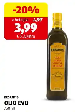 ALDI Desantis Olio Evo offerta