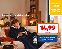 ALDI Coperta indossabile Crane offerta