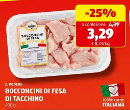 ALDI Il Podere bocconcini di fesa di tacchino offerta
