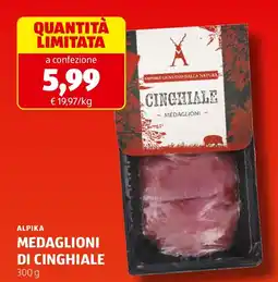 ALDI Alpika medaglioni di cinghiale offerta