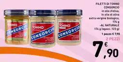 Spazio Conad Fettini di tonno consorcio in olio d'oliva, in olio di oliva extra vergine biologico offerta