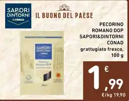Spazio Conad Pecorino Romano DOP grattugiato fresco offerta