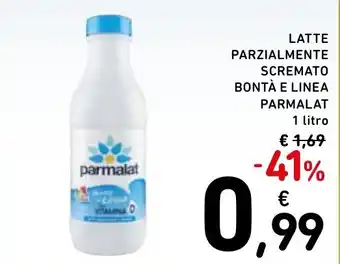 Latte parzialmente scremato Bontà e Linea Parmalat