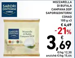 Spazio Conad Mozzarella di Bufala Campana DOP offerta