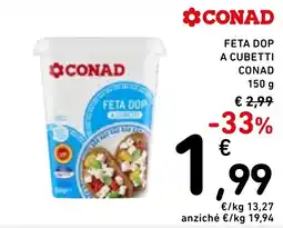 Spazio Conad Feta Dop a cubetti Conad offerta