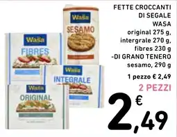 Spazio Conad Fette croccanti di segale Wasa offerta