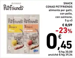 Spazio Conad CONAD PETFRIENDS alimento per gatti offerta
