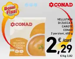 Spazio Conad Vellutata di zucca e carote Conad offerta