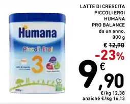 Spazio Conad Humana Piccoli Eroi Pro Balance offerta