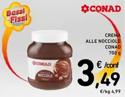Spazio Conad Crema alle nocciole Conad offerta