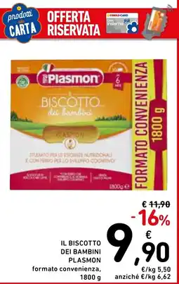 Spazio Conad Biscotto dei bambini Plasmon offerta