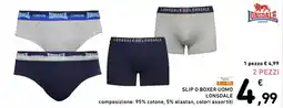 Spazio Conad Slip o boxer uomo Lonsdale offerta