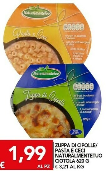 TuoDi Zuppa di cipolle/ pasta e ceci offerta
