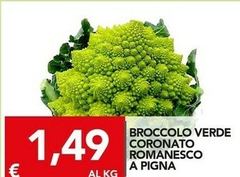 TuoDi Broccolo verde coronato romaesco a pigna offerta