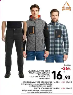 Spazio Conad Jeans da lavoro uomo Wolfridge offerta