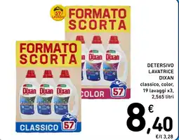 Spazio Conad Detersivo lavatrice Dixan offerta