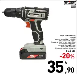 Spazio Conad Trapano avvitatore Kombo offerta