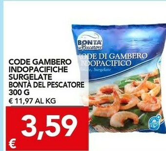 Bontà del pescatore code gambero indopacifiche surgelate