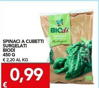TuoDi Spinaci a cubetti surgelati offerta