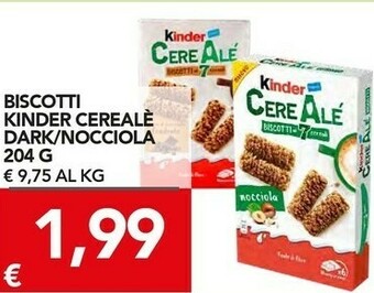TuoDi Kinder biscotti cereale dark offerta