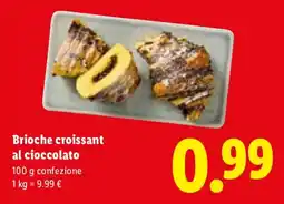 Lidl Brioche croissant al cioccolato offerta