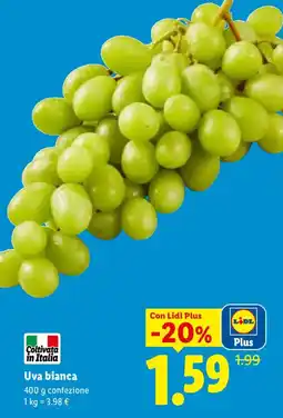 Lidl Uva bianca offerta