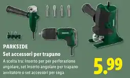 Lidl Parkside Set accessori per trapano offerta