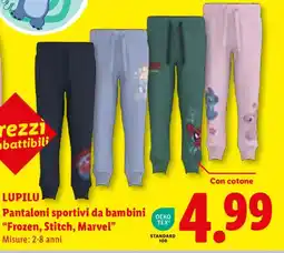 Lidl Lupilu Pantaloni sportivi da bambini offerta