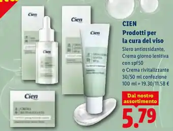 Cien Prodotti per la cura del viso