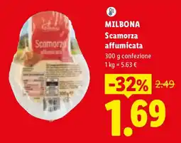Lidl Milbona Scamorza affumicata offerta