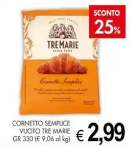 PrestoFresco Cornetto semplice Tre Marie offerta