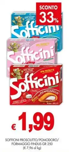 PrestoFresco Sofficini Prosciutto/Pomodoro/Formaggio Findus offerta