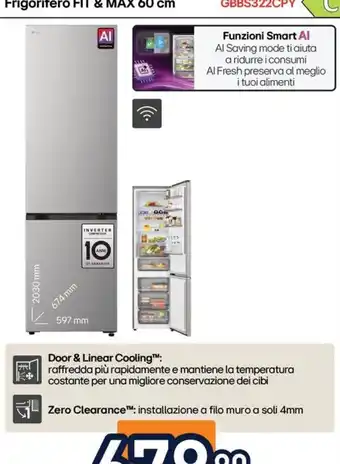 Frigorifero FIT & MAX 60 cm