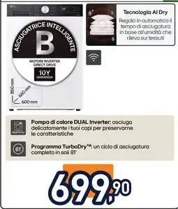 Unieuro Asciugatrice intelligente offerta