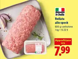 Lidl Rollata allo speck offerta