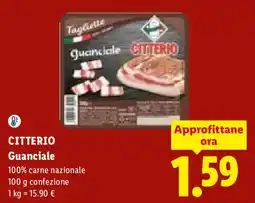 Lidl Citterio Guanciale offerta