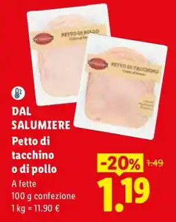 Lidl Petto di tacchino o di pollo offerta