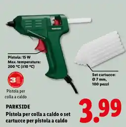 Lidl Pistola per colla a caldo Parkside offerta