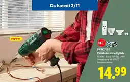 Lidl Pistola termica digitale Parkside offerta