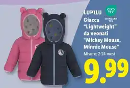 Lidl Lupilu Giacca "Lightweight" da neonati "Mickey Mouse, Minnie Mouse" offerta