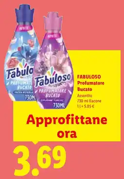 Lidl Fabuloso profumatore bucato offerta