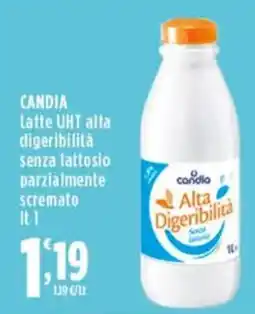 Rossotono Carrefour Candia Latte UHT alta digeribilità senza lattosio parzialmente scremato offerta
