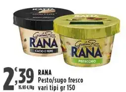 Rossotono Carrefour Rana Pesto/sugo fresco offerta