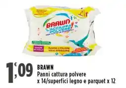Rossotono Carrefour Brawn panni cattura polvere offerta