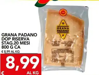 TuoDi Grana padano dop riserva stag 20 mesi offerta