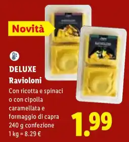 Lidl Deluxe Ravioloni offerta